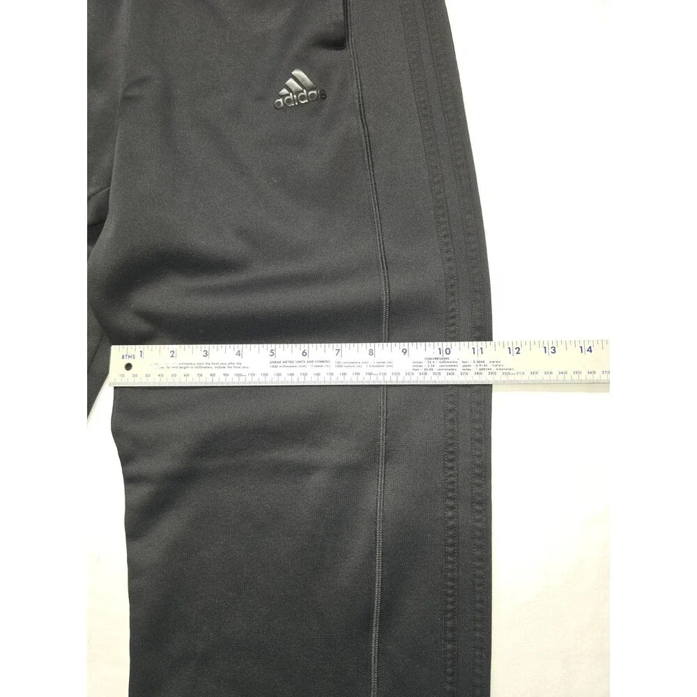 Adidas Track Pants Men’s Sz M Black Athletic Lined Workout Gym Climawarm